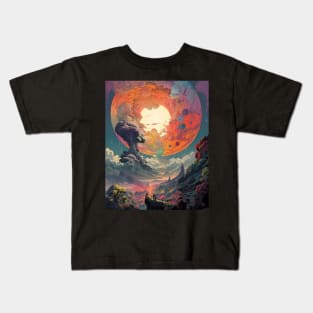 yggdrasil tree in space Kids T-Shirt